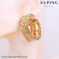 91412 Xuping Modeschmuck 18K Gold überzogene Ohrringe Creolen